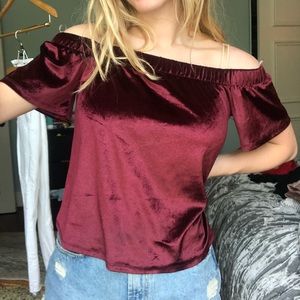 Red velvet crop top target